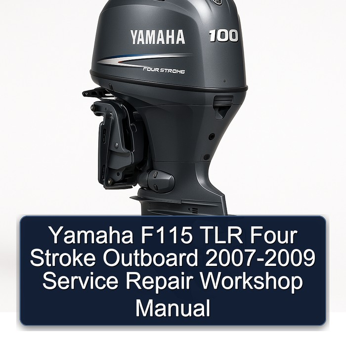 Yamaha F115 TLR Four Stroke Outboard 2007-2009 Service Repair Workshop Manual 