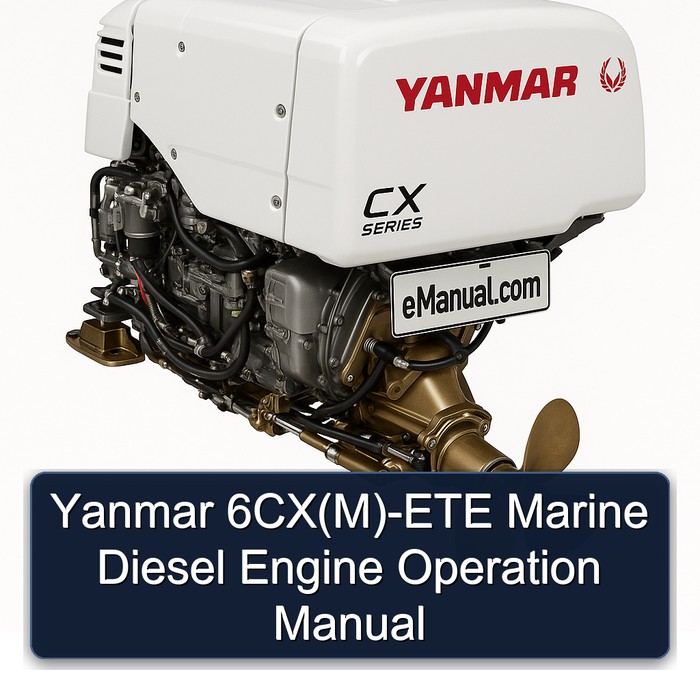 Yanmar 6CX(M)-ETE Marine Diesel Engine Operation Manual
