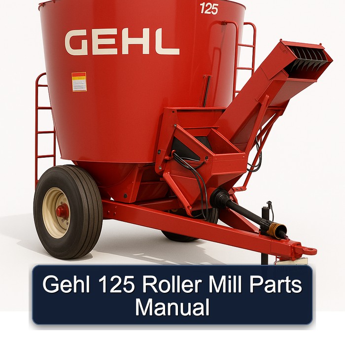 Gehl 125 Walzenmühle Teilehandbuch