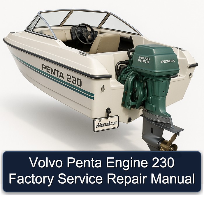 Volvo Penta Engine 230 Factory Service Repair Manual 