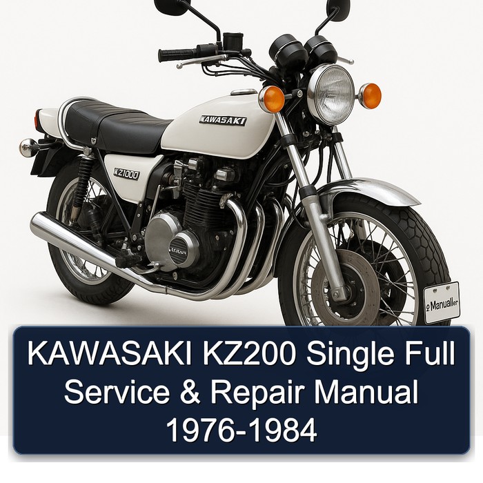 KAWASAKI KZ200 Single Full Service & Repair Manual 1976-1984