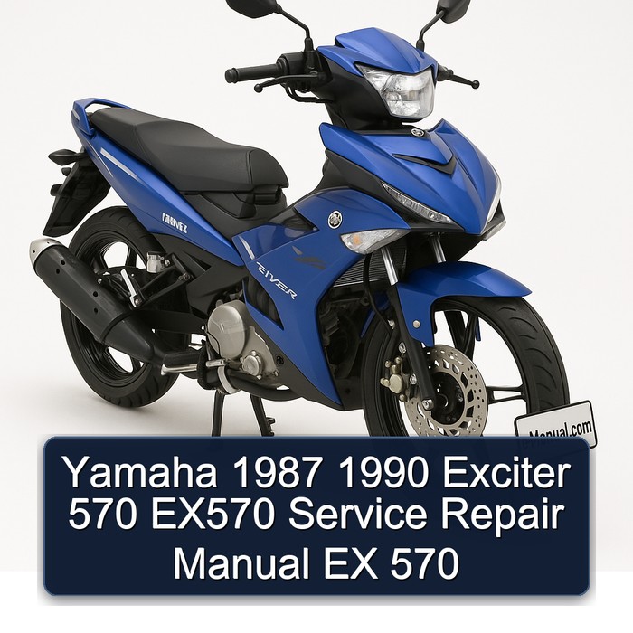 Yamaha 1987 1990 Exciter 570 EX570 Manual de servicio y reparación EX 570