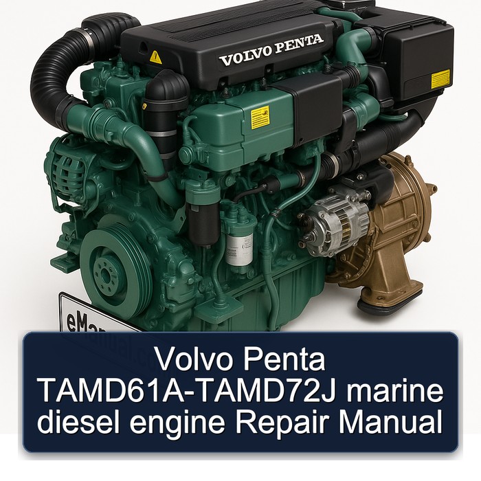Volvo Penta TAMD61A-TAMD72J marine diesel engine Repair Manual