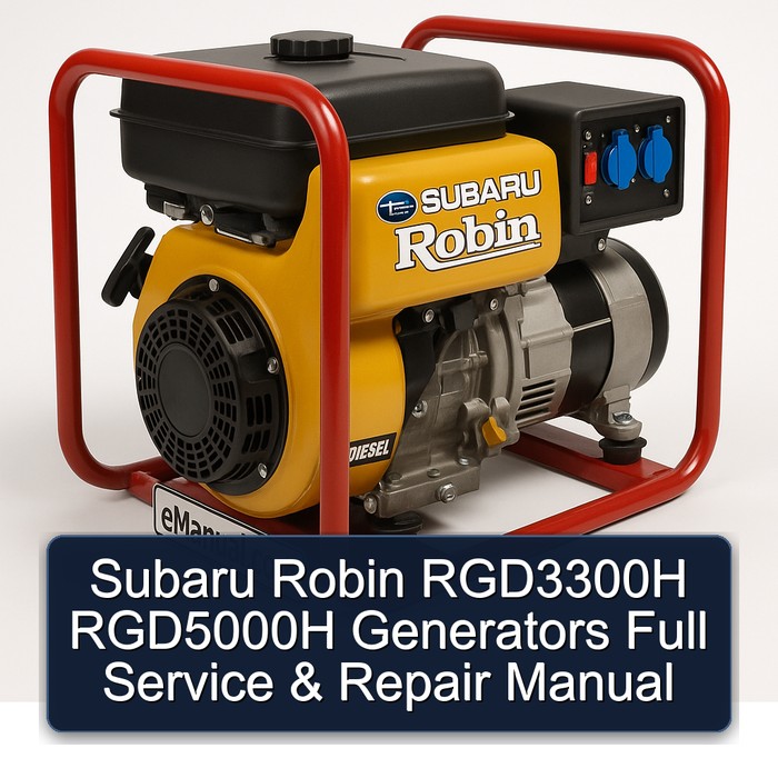 Subaru Robin RGD3300H RGD5000H Generators Full Service & Repair Manual