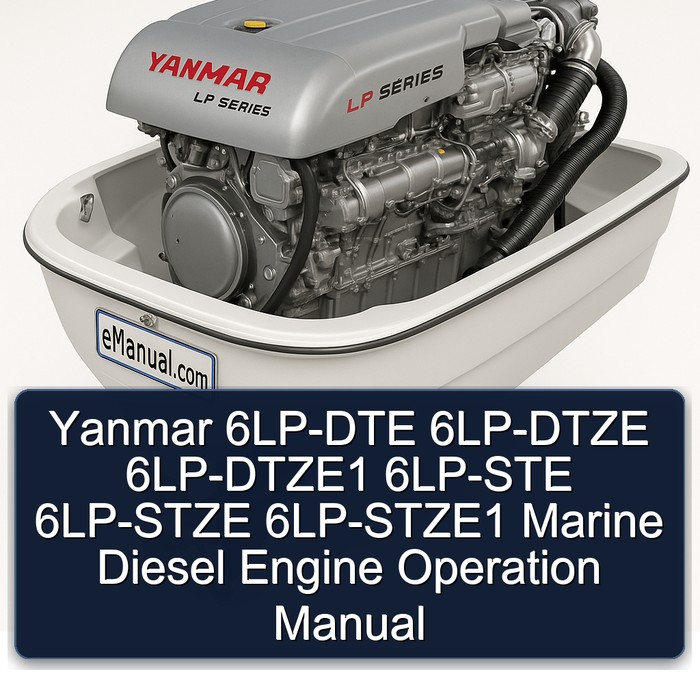 Yanmar 6LP-DTE 6LP-DTZE 6LP-DTZE1 6LP-STE 6LP-STZE 6LP-STZE1 Marine Diesel Engine Operation Manual