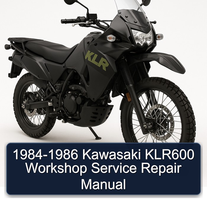 1984-1986 Kawasaki KLR600 Workshop Manual de servicio y reparación