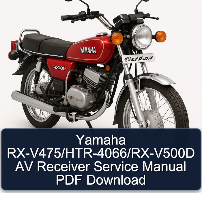 Yamaha RX-V475/HTR-4066/RX-V500D AV Receiver Service Manual PDF Download