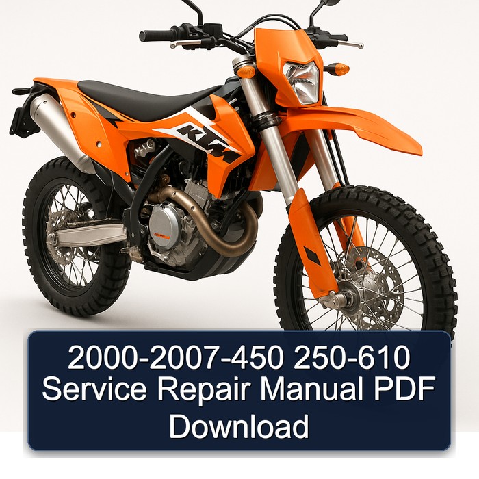 2000-2007-450 250-610 Manual de servicio y reparación PDF Download