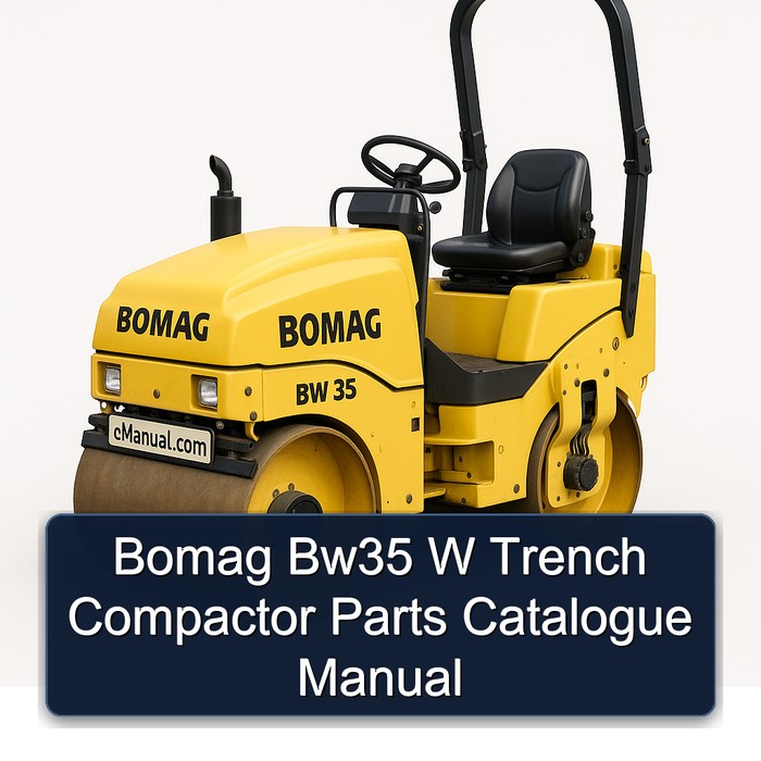 Bomag Bw35 W Trench Compactor Parts Catalogue Manual