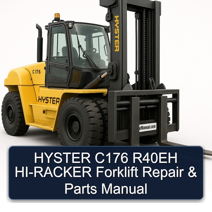 Reparatur- und Ersatzteilhandbuch für Gabelstapler Hyster C176 R40EH HI-RACKER