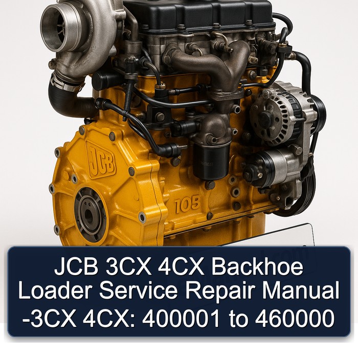 JCB 3CX 4CX Backhoe Loader Service Repair Manual -3CX 4CX: 400001 to 460000