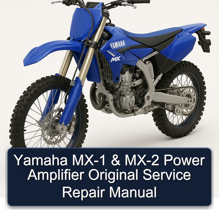 Yamaha MX-1 & MX-2 Power Amplifier Original Service Repair Manual