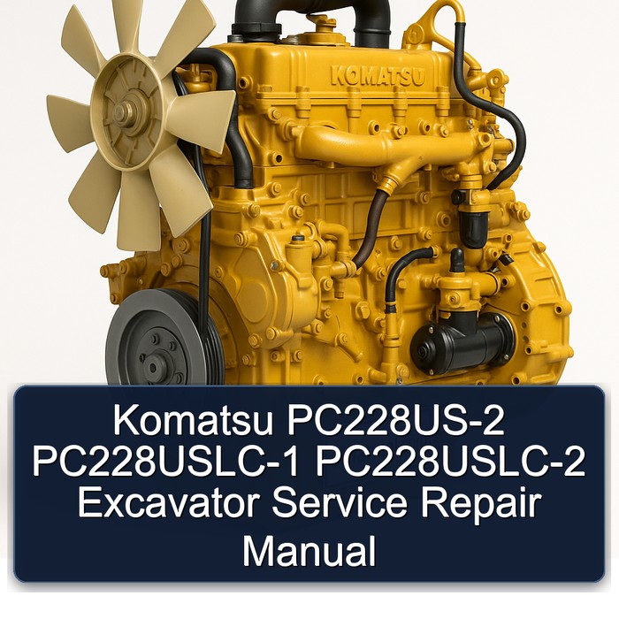 Manual de Servicio y Reparación de la Excavadora Komatsu PC228US-2, PC228USLC-1, PC228USLC-2