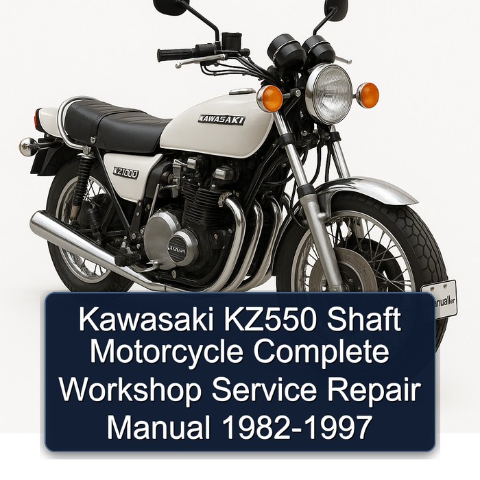 Kawasaki KZ550 Shaft Motorcycle Complete Workshop Service Repair Manual 1982-1997
