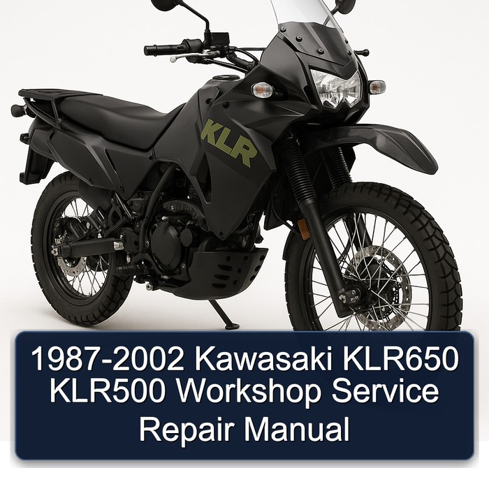 1987-2002 Kawasaki KLR650 KLR500 Workshop Manual de servicio y reparación