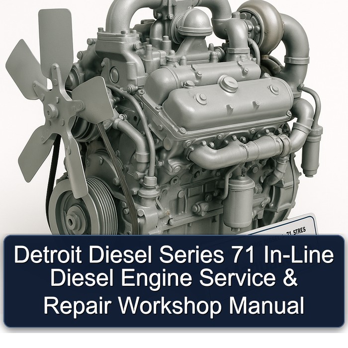 Manual de Servicio y Reparación del Motor Diesel Detroit Diesel Serie 71 en Línea