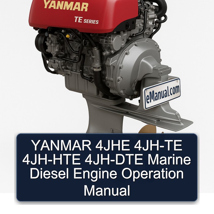 YANMAR 4JHE 4JH-TE 4JH-HTE 4JH-DTE Marine Diesel Engine Operation Manual