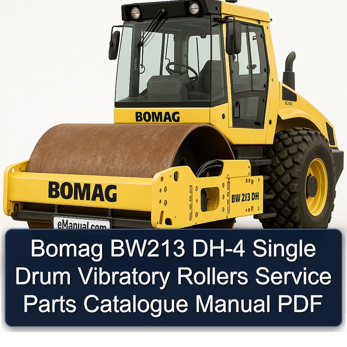 Bomag BW213 DH-4 Single drum vibratory rollers Service Parts Catalogue Manual Instant Download SN101584111001 - 101584119999 PDF