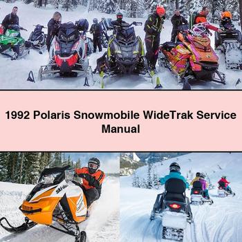 1992 Polaris Snowmobile WideTrak Manual de servicio y reparación