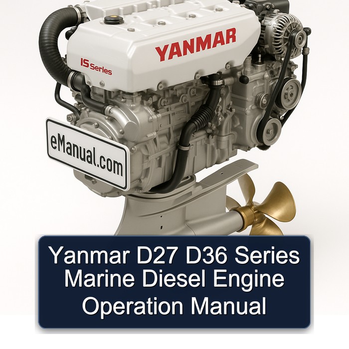 Yanmar D27 D36 Series Marine Diesel Engine Operation Manual