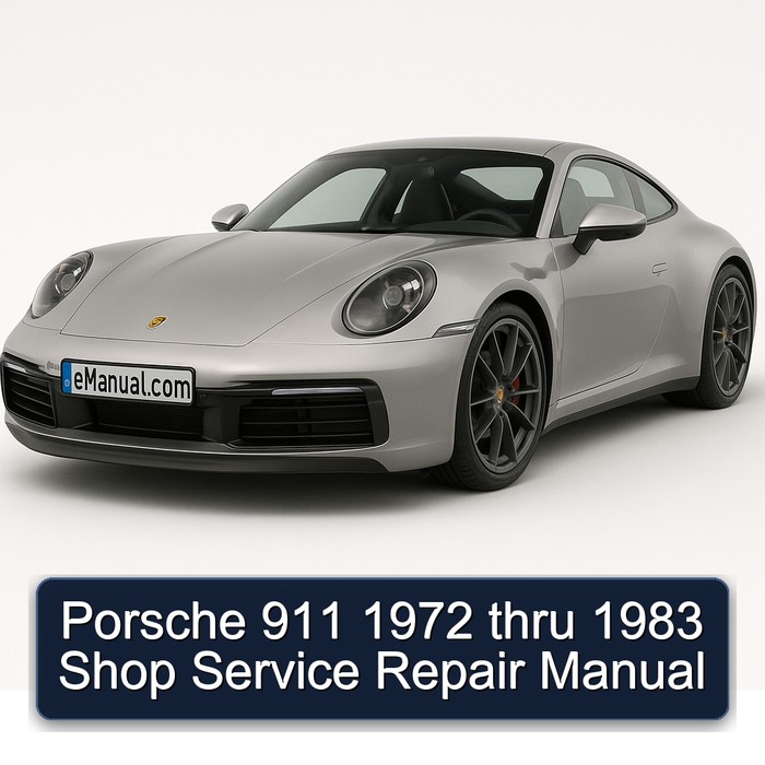 Porsche 911 1972 thru 1983 Shop Manual de servicio y reparación