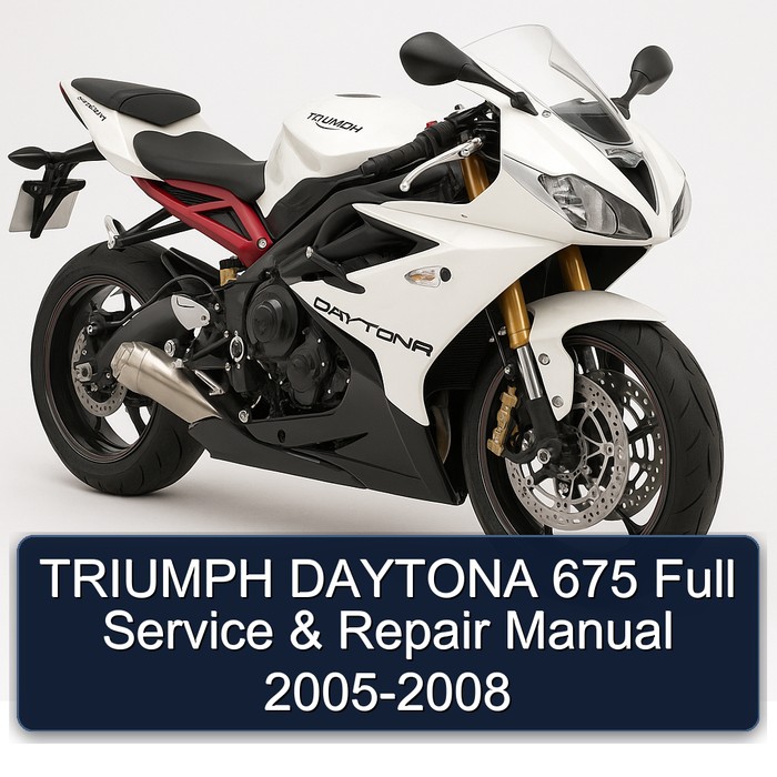 TRIUMPH DAYTONA 675 Full Manual de servicio y reparación 2005-2008