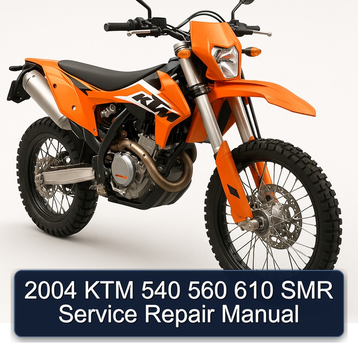 2004 KTM 540 560 610 SMR Manual de servicio y reparación