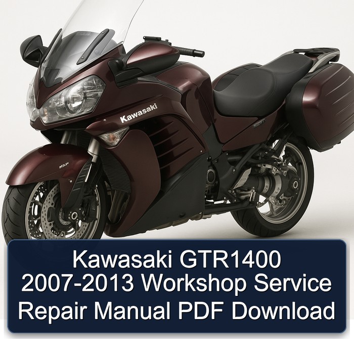 Kawasaki GTR1400 2007-2013 Workshop Manual de servicio y reparación PDF Download