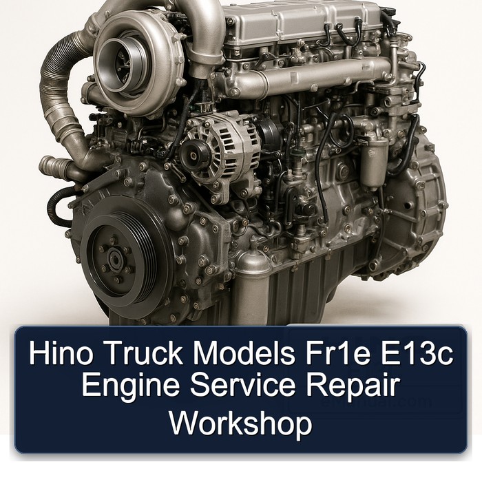 Hino Truck Models Fr1e E13c Engine Service Repair Workshop