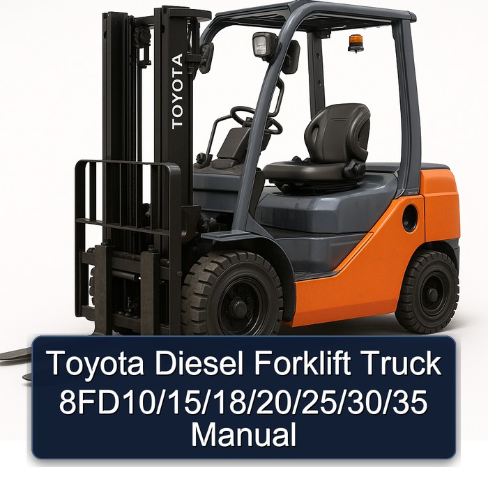 Montacargas Toyota Diesel Manual 8FD10/15/18/20/25/30/35