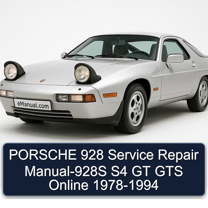 PORSCHE 928 Manual de servicio y reparación-928S S4 GT GTS Online 1978-1994