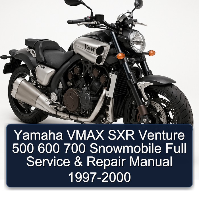 Yamaha VMAX SXR Venture 500 600 700 Snowmobile Full Manual de servicio y reparación 1997-2000