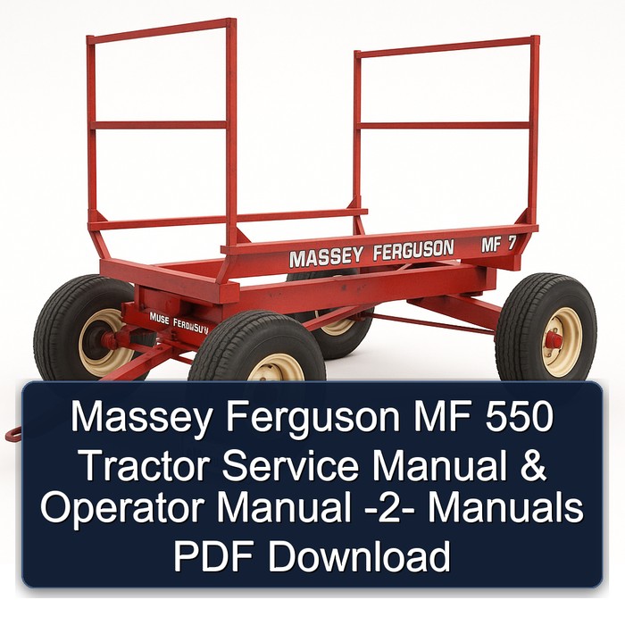 Massey Ferguson MF 550 Tractor Service Manual & Operator Manual -2- Manuals PDF Download
