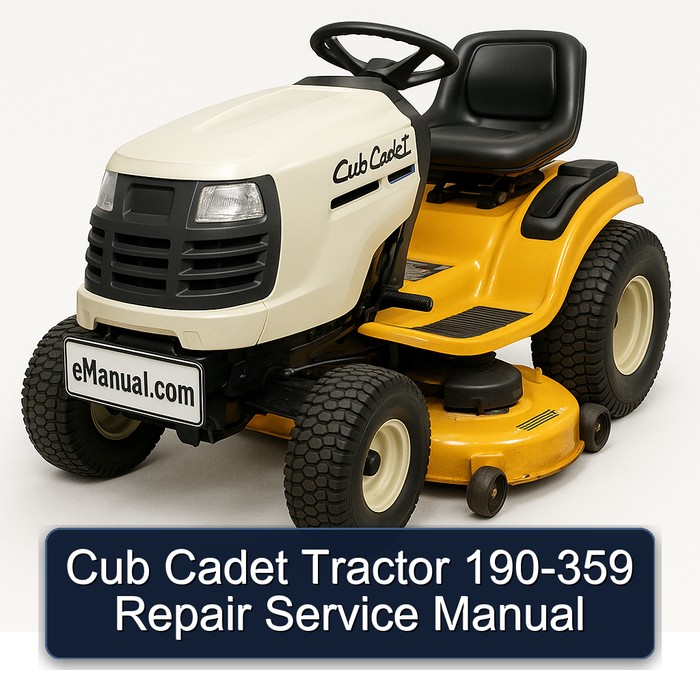 Cub Cadet Tractor 190-359 Workshop Service Repair Manual PDF Download