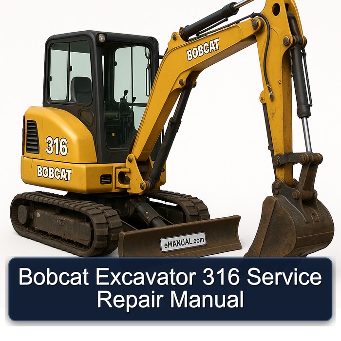 Bobcat Excavator 316 Service Repair Manual