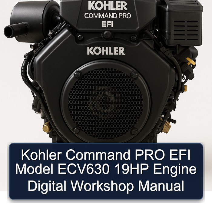 Manual Digital de Taller para Motor Kohler Command PRO EFI Modelo ECV630 de 19 HP