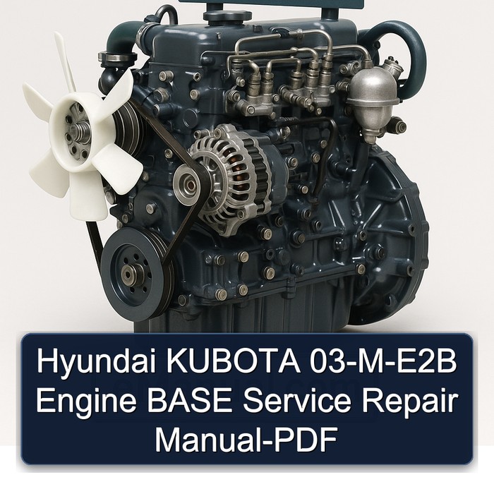 Hyundai KUBOTA 03-M-E2B Engine BASE Service Repair Manual-PDF 