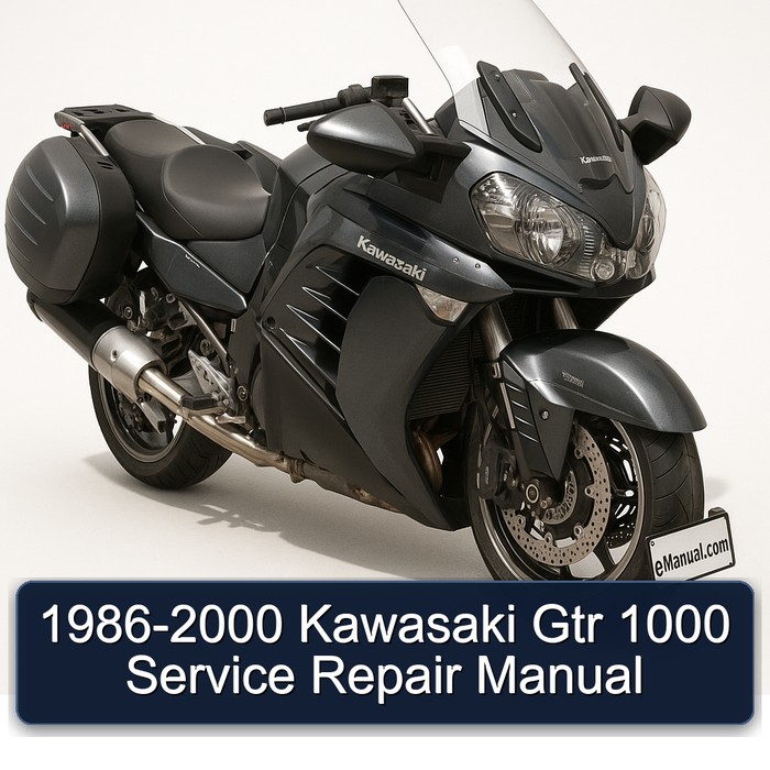 1986-2000 Kawasaki Gtr 1000 Manual de servicio y reparación