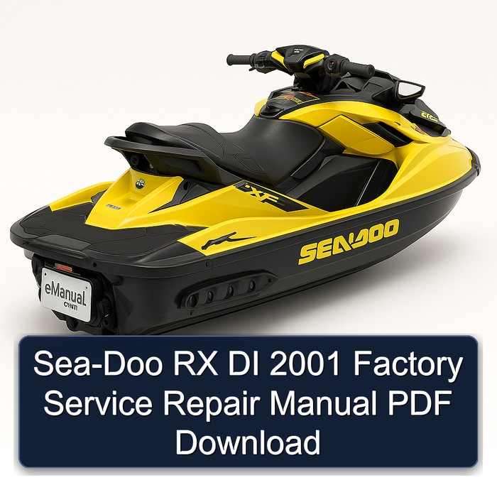 Sea-Doo RX DI 2001 Factory Service Repair Manual PDF Download