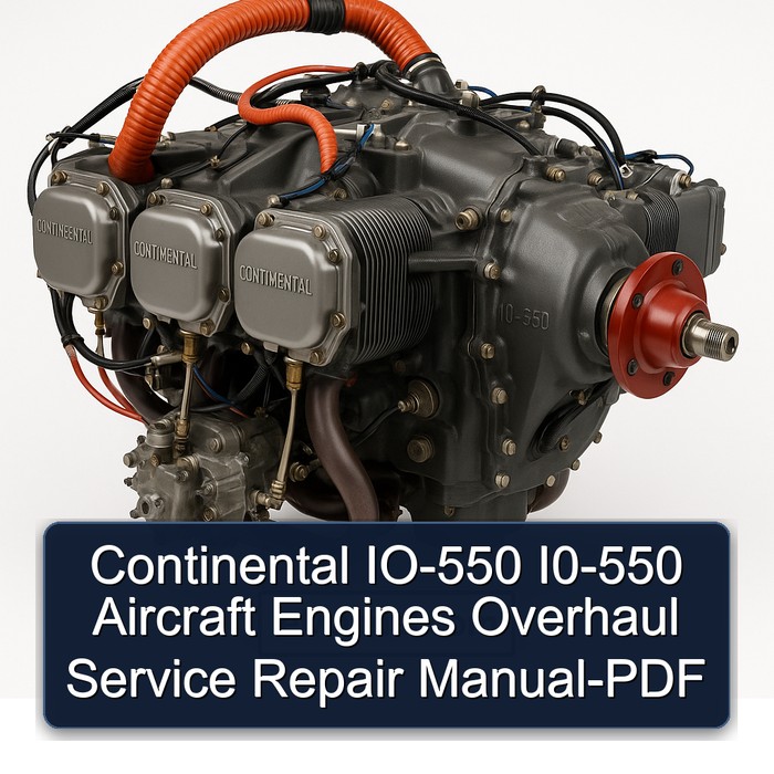 Continental IO-550 I0-550 Aircraft Engines Overhaul Service Repair Manual-PDF