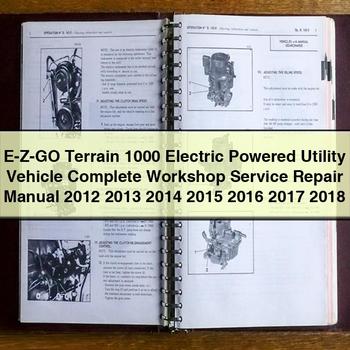 2016 E-Z-Go Terrain 1000 Electric Powered Utility Vehicle Workshop Service Repair Manual PDF Download