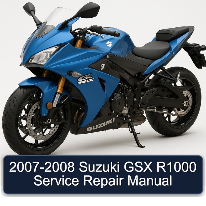 2007-2008 Suzuki GSX R1000 Manual de servicio y reparación