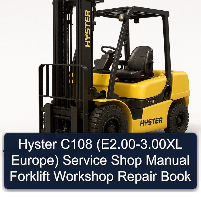 Hyster C108 (E2.00-3.00XL Europa) Werkstatt-Handbuch