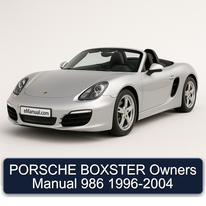 PORSCHE BOXSTER Owners Manual 986 1996-2004