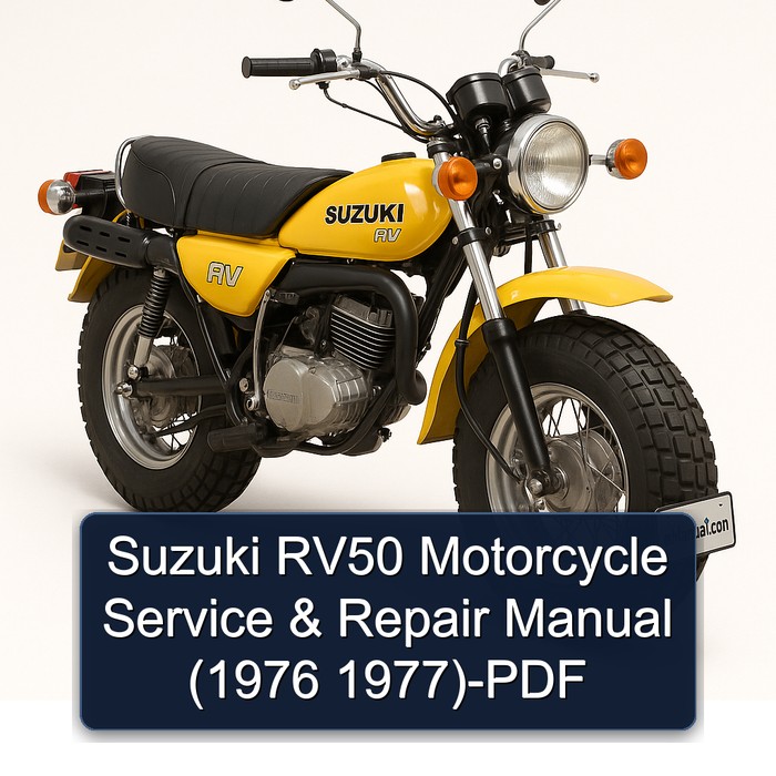 Suzuki RV50 Motorcycle Manual de servicio y reparación (1976 1977)-PDF