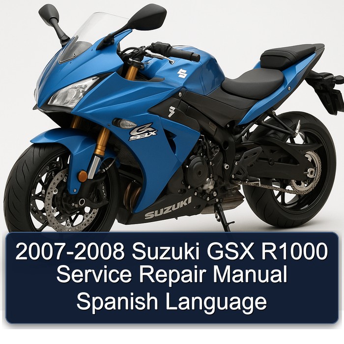 2007-2008 Suzuki GSX R1000 Manual de servicio y reparación Spanish Language