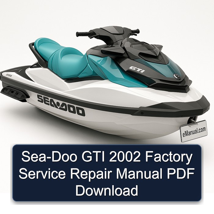 Sea-Doo GTI 2002 Factory Service Repair Manual PDF Download
