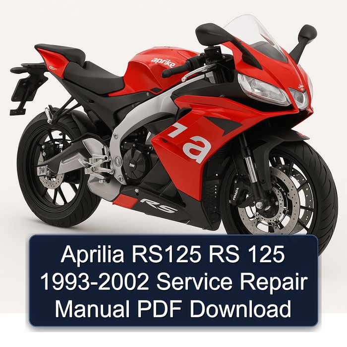 Aprilia RS125 RS 125 1993-2002 Manual de servicio y reparación PDF Download