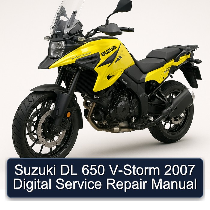 Suzuki DL 650 V-Storm 2007 Digital Manual de servicio y reparación