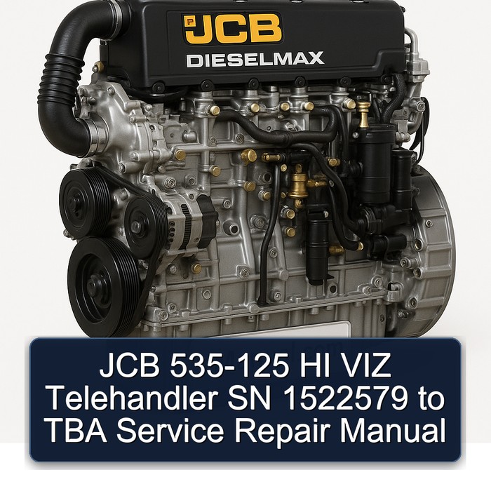JCB 535-125 HI VIZ Telehandler SN 1522579 to TBA Service Repair Manual